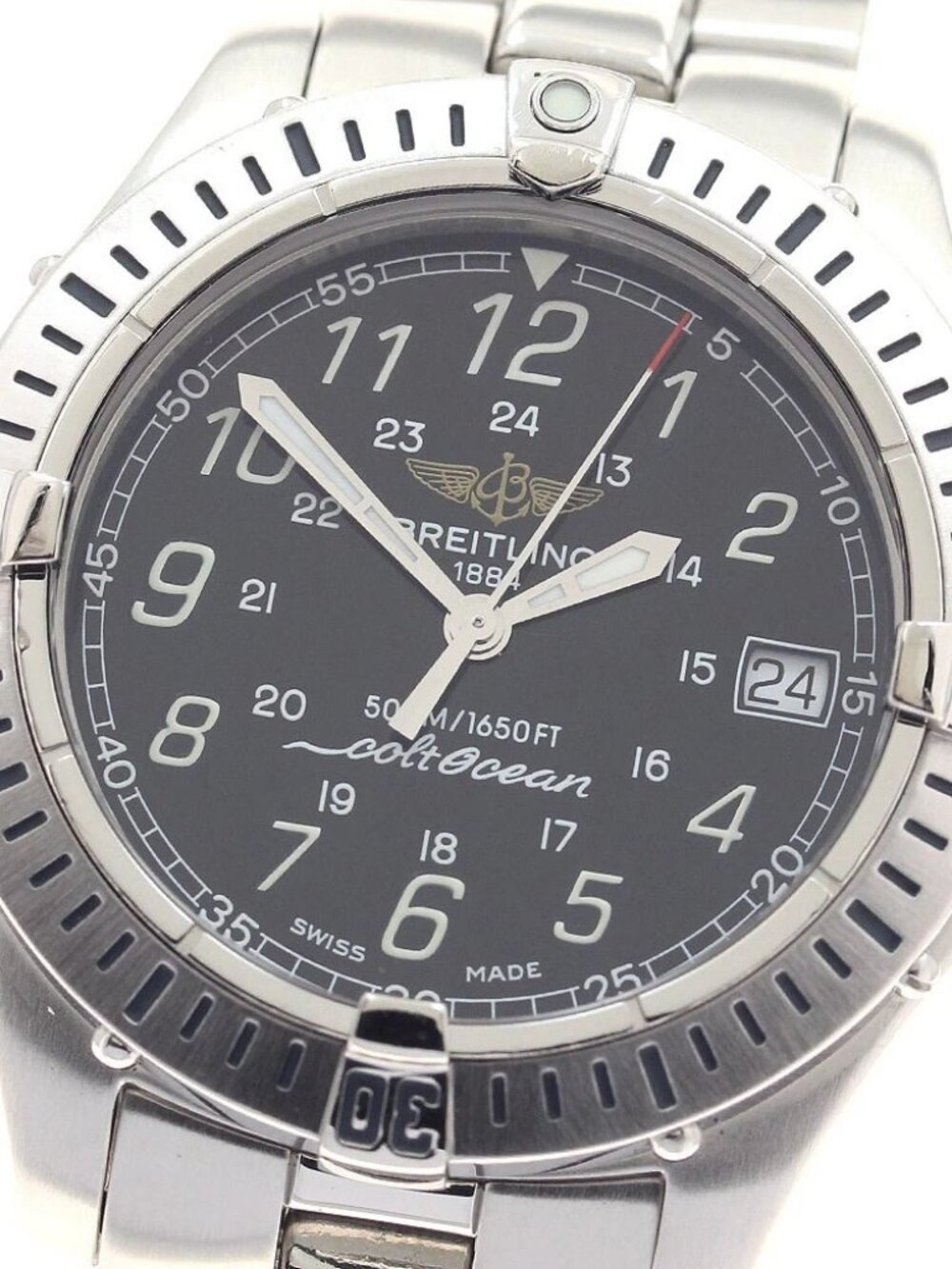 BREITLING Colt Ocean A64350 black Dial Quartz Men's Watch_935125